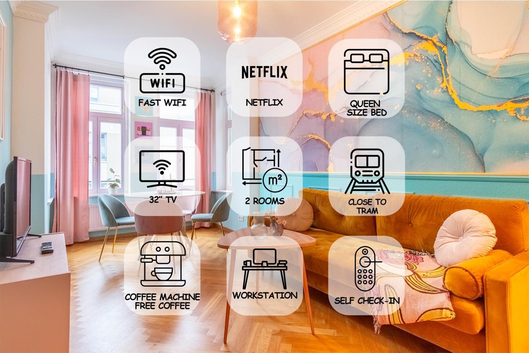 Colorful, Working Place, Netflix, Sight Seeing Λειψία Εξωτερικό φωτογραφία
